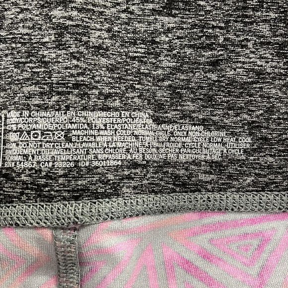 Women’s Victoria Secrets Pink Yoga Multicolored Crop Logo Legging’s (S) DY22 - Picture 4 of 8